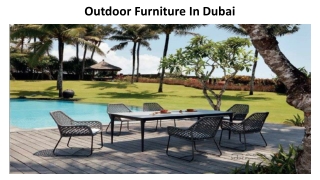 Outdoor Dining Furniture In Dubai