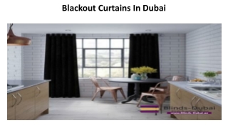 Blackout Curtains In Dubai