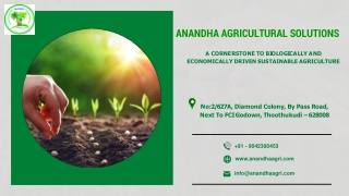 Anandha Agricultural Solutions in Thoothukudi