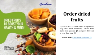 order dried fruits