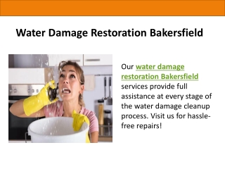 Water Damage Restoration Bakersfield