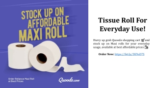 maxi roll tissue