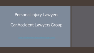 Personal Injury Lawyers | Car Accident Lawyers Group