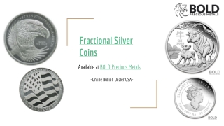 Fractional Silver Coins | BOLD Precious Metals