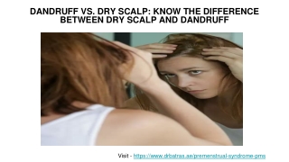 Dandruff vs. Dry Scalp: Know the difference between dry scalp and dandruff | Dr