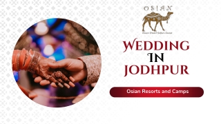 Celebrate your Dream Wedding in Jodhpur