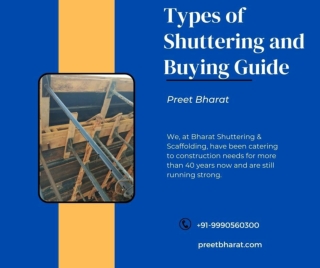 Types of Shuttering and Buying Guide