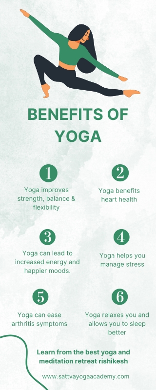 know about the Benefits Of Yoga to learn from yoga retreat rishikesh