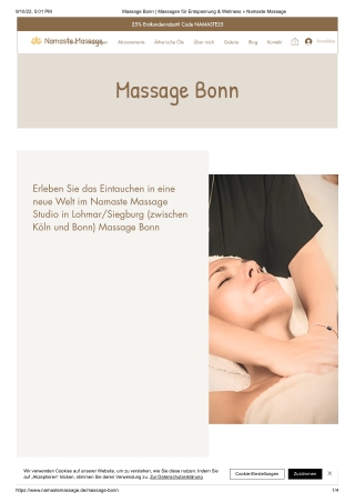 Massage Bonn - Namaste Massage