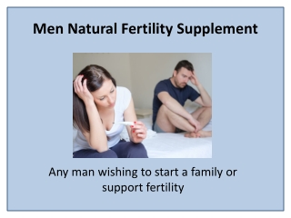 Increase Male Fertility with Sperm Enhancement Capsule