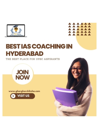 Best IAS coaching In Hyderabad