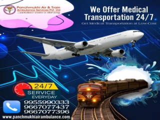 Get Health Care at Low Fare by Panchmukhi Train Ambulance Service in Patna and Ranchi