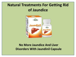 Cure and prevention of jaundice with Jaundinil Capsule