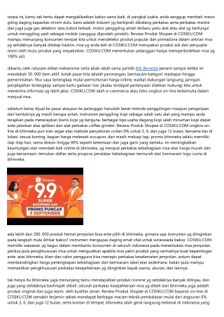 Ini Dia Teknik Yang Meringankan Review Produk Shopee Di Cosiku.Com