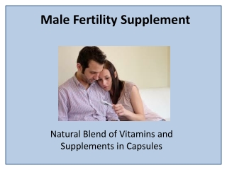 Natural Male Fertility Boosting Supplements for Men