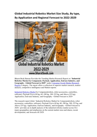 Global Industrial Robotics Market Research Report 2022-2029