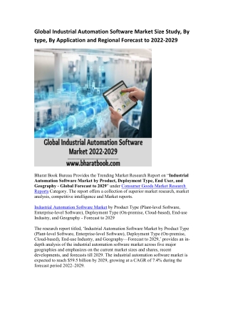 Global Industrial Automation Software Market Research Report 2022-2029