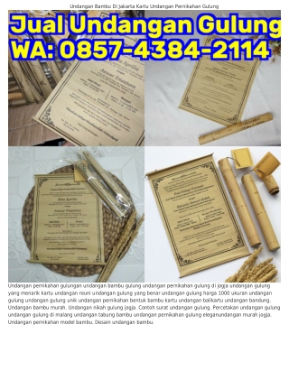 O85ᜪ_ᏎЗ8Ꮞ_ᒿIIᏎ (WA) Harga Undangan Pernikahan Gulung Undangan Gulungan