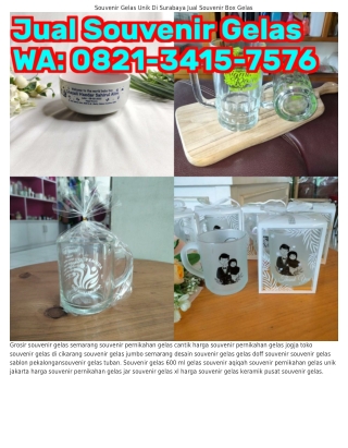 ౦82I·ЗㄐI5·ᜪ5ᜪ6 (WA) Souvenir Gelas Sablon Cirebon Souvenir Gelas Depok