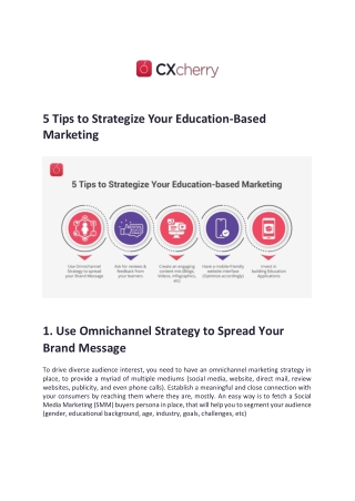 5 Tips to Strategize Your Customer Education-Based Marketing