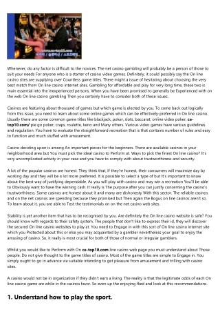 Things to Think About Before Going 카지노 Gambling