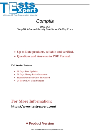 Get Comptia CAS-004 Certification Practice Exam Software