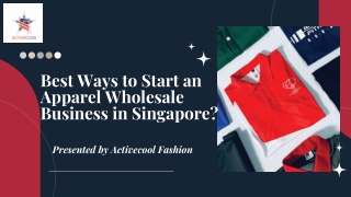 Apparel Wholesale Singapore | ActiveCool Fashion