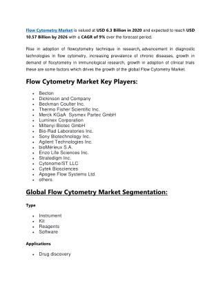 Flow Cytometry Market