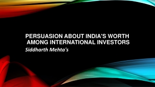 Siddharth Mehta of IL&FS (former director) advice new founder of business