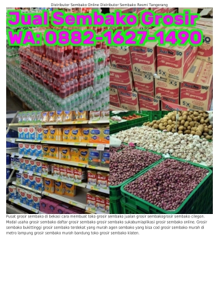 O882~lᏮ2ᜪ~lㄐ9O (WA) Modal Awal Usaha Grosir Sembako Grosir Sembako Di Cianjur