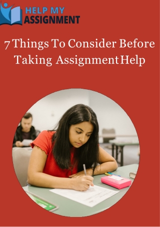 7 Things To Consider Before Taking Assignment Help (1)