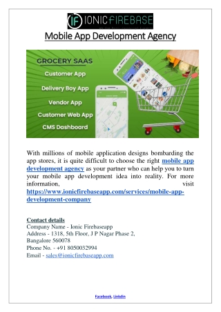 Mobile App Development Agency