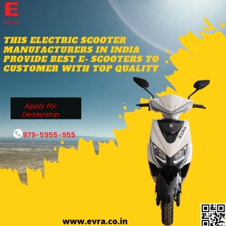 This Electric Scooter Manufacturers in India Provide Best E- Scooters