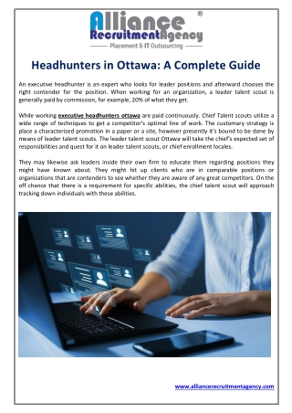 Headhunters in Ottawa: A Complete Guide