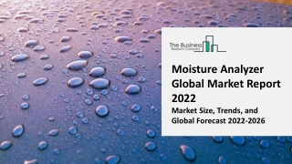 Moisture Analyzer Market 2022: Size, Share, Segments, And Forecast 2031