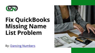 Fix QuickBooks Missing Name List Problem