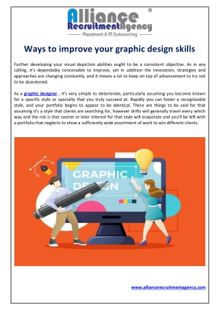 Ways to improve your graphic design skills