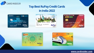 Top best Rupay credit cards