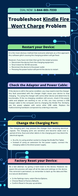 Troubleshoot Kindle Fire Won’t Charge Problem