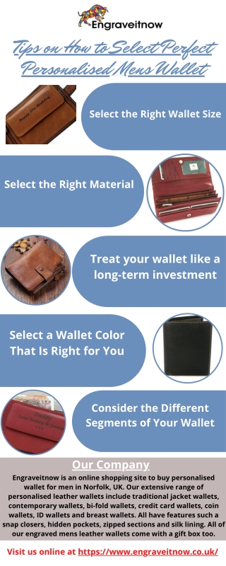 Tips on How to Select Perfect Personalised Mens Wallet