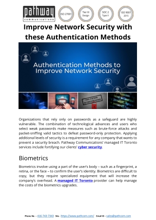 Improve Network Security with these Authentication Methods