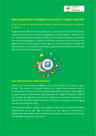 How Important Is Endpoint Security in Today world