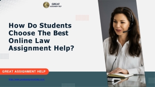 How Do Students Choose The Best Online Law Assignment Help