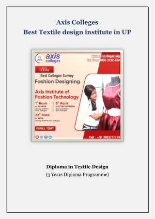 Best Textile design institute in UP Axis Colleges