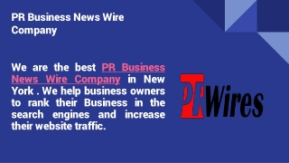 PR Business News Wire