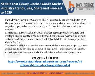 Middle East Luxury Leather Goods Market is growing at a CAGR of 7.11%