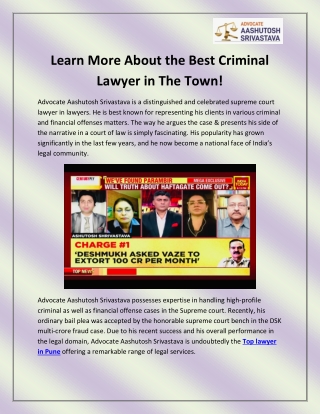 Top lawyer in Pune