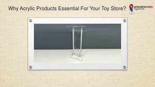 Why Are Acrylic Products Essential For Your Store