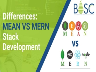 differentiate mern and mean stack web development