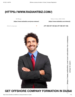 Offshore company formation in Dubai | Company Registration